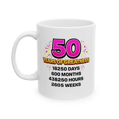 Birthday Mug - 50 Years of Greatness