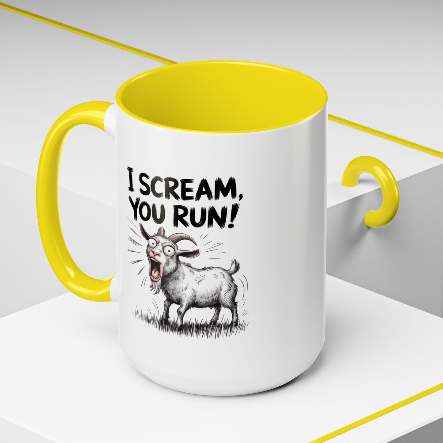 Humor Mug - I Scream, You Run