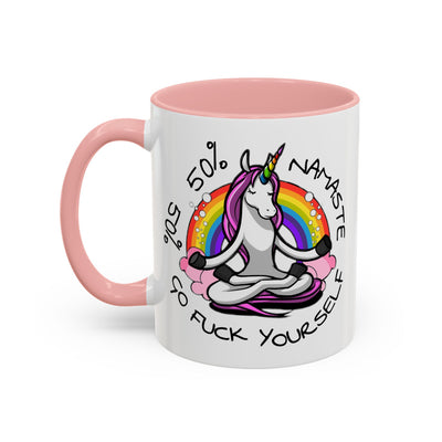 Adult Mug - 50% Namaste 50% Go Fuck Yourself