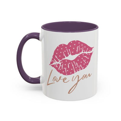 Valentine's Day Mug - Love You Lips Kiss