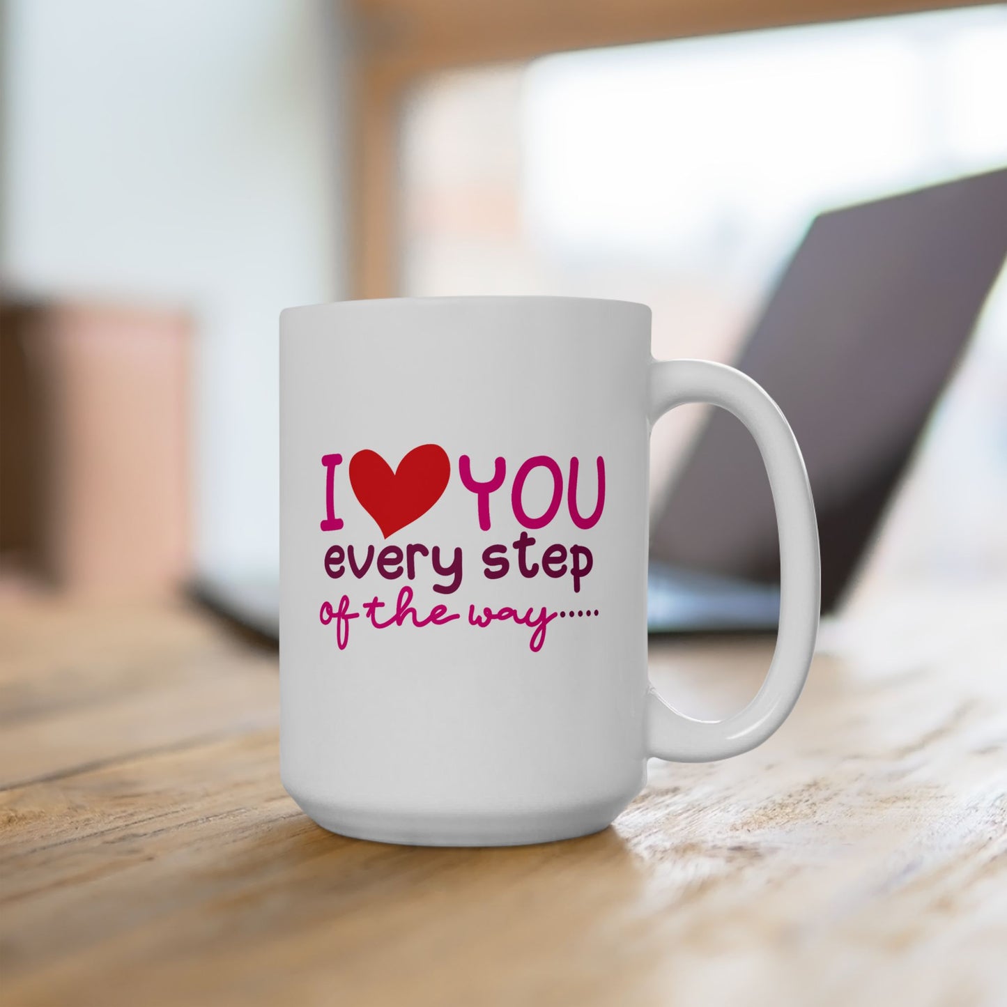 Anniversary Mug - I Love You Every Step