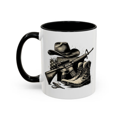 4th of July Mug - Soldier Hat Boots Gun