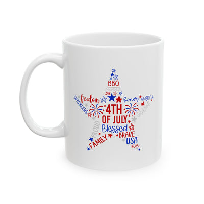 4th of July Mug - 4th of July Star Quotes