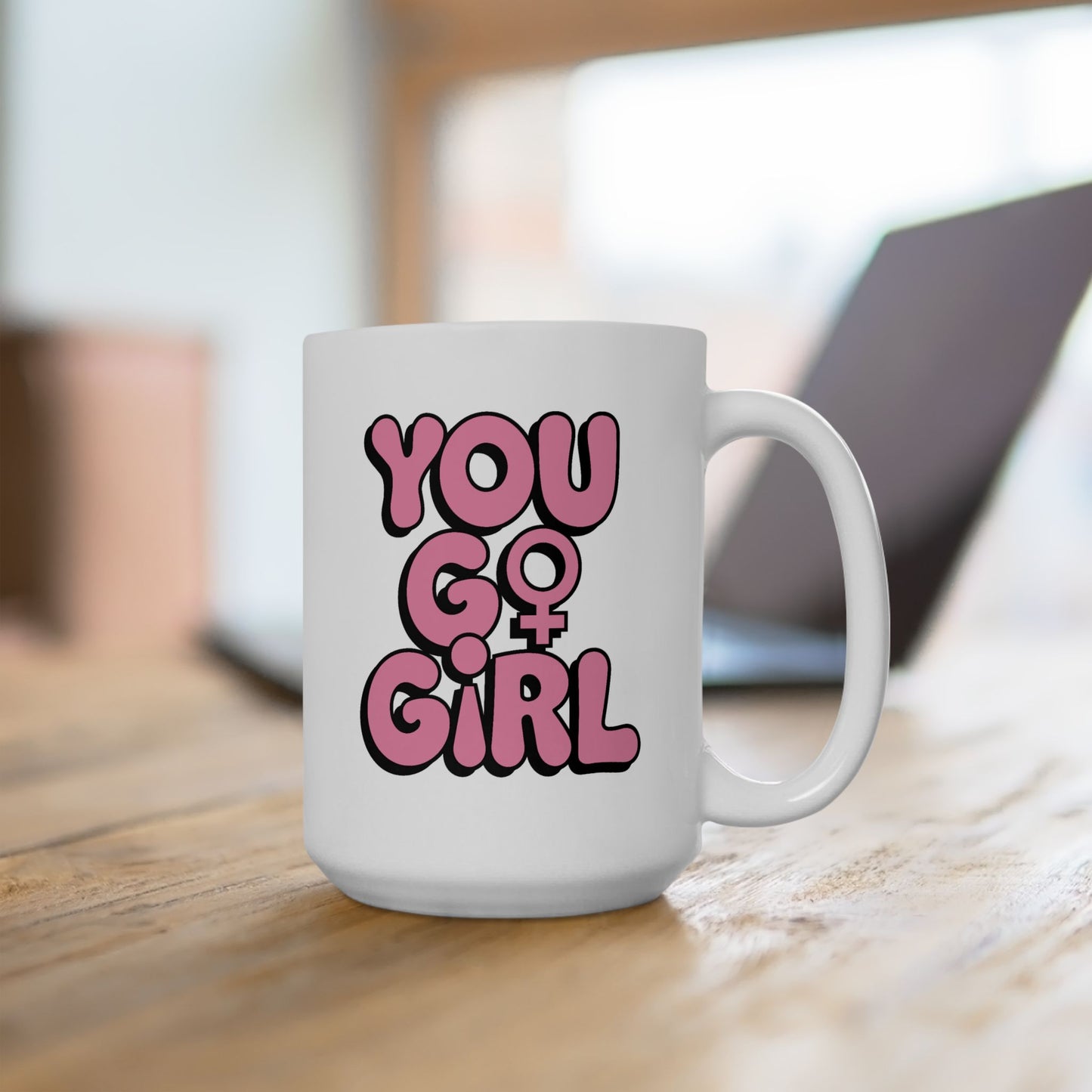 Motivation Mug - You Go Girl Pink