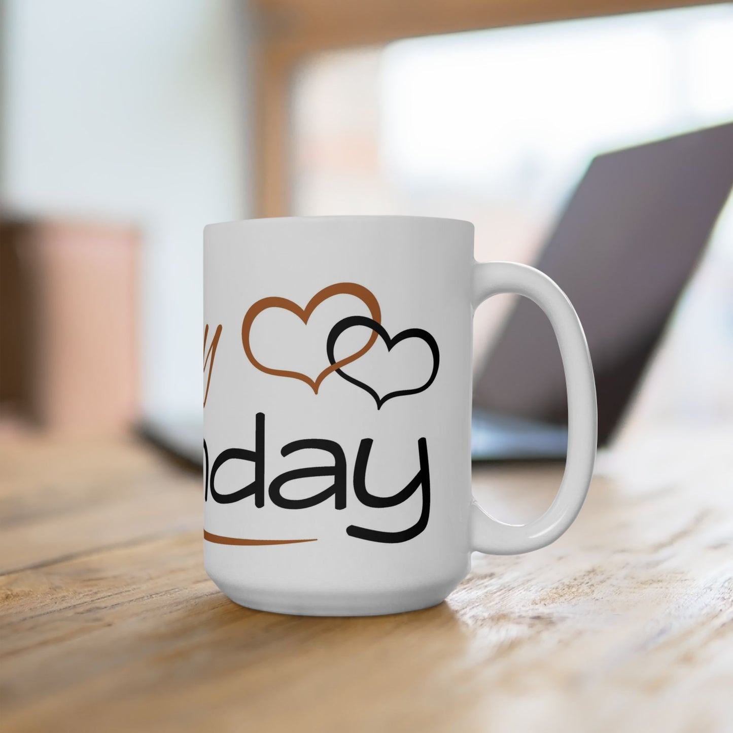 Birthday Mug - Happy Birthday Lettering Wrap