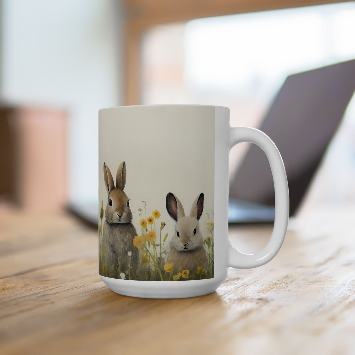 Artistic Mug - Felted Bunnies 4