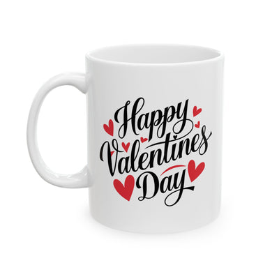 Valentine's Day Mug - Happy Calligraphy Text