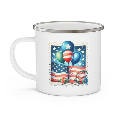4th of July Mug - Balloons & Flowers Stamp