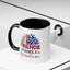 4th of July Mug - Friends Family Freedom Sunflower
