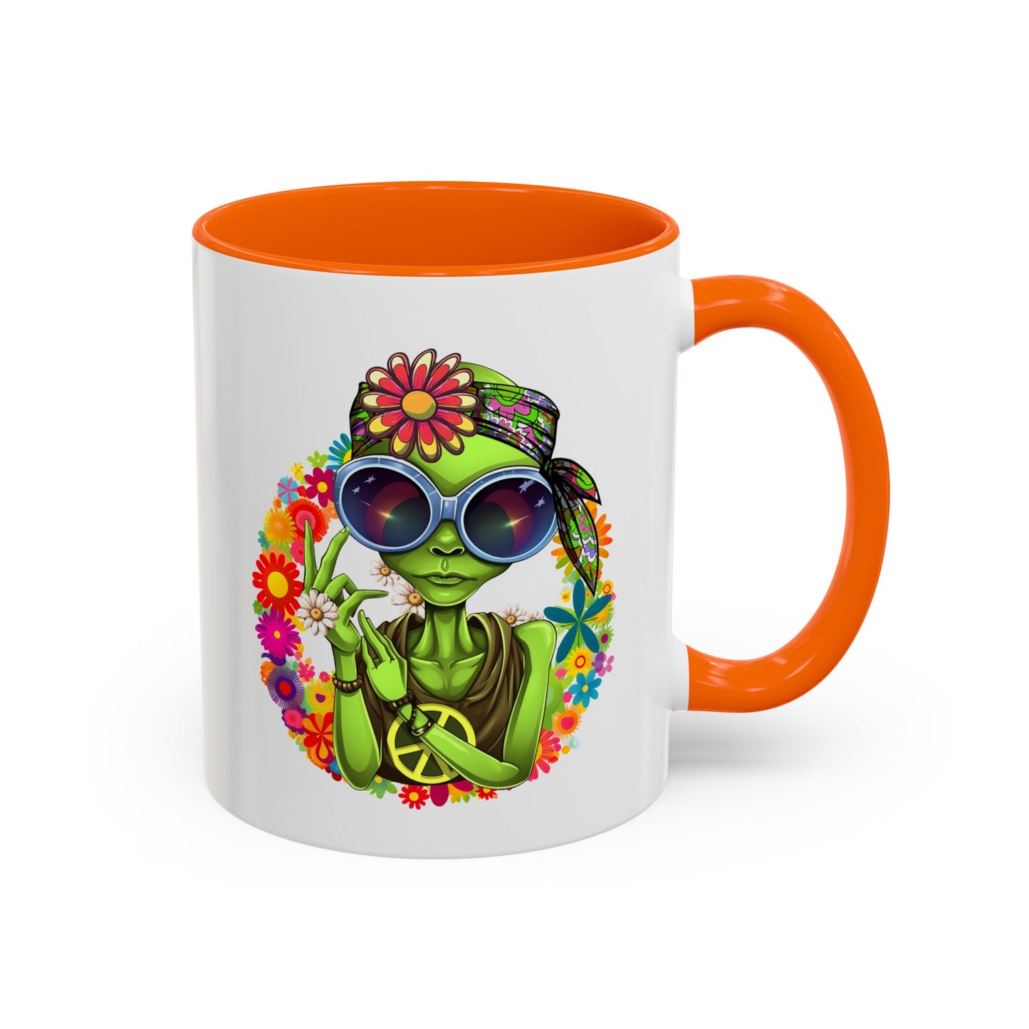 Alien Mug - Peace Hippy Alien