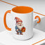 Christmas Mug - Old Gnome with Present