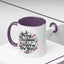 Christmas Mug - Merry Christmas and a Happy New Year Black Text Tree Ornaments Presents