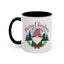 Christmas Mug - Merry Christmas Red Text Gnome Bow Tree