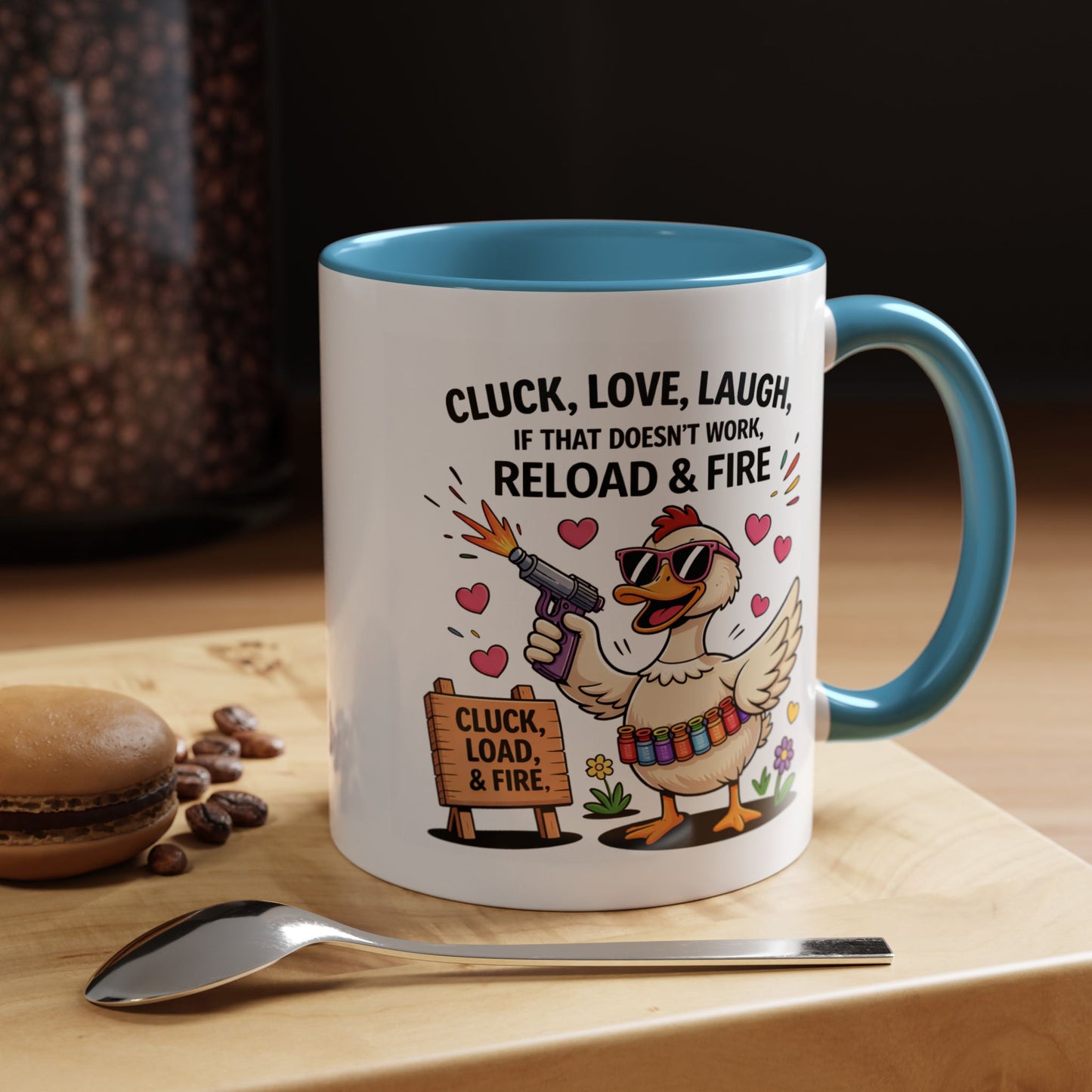 Adult Mug - Cluck Love Laugh