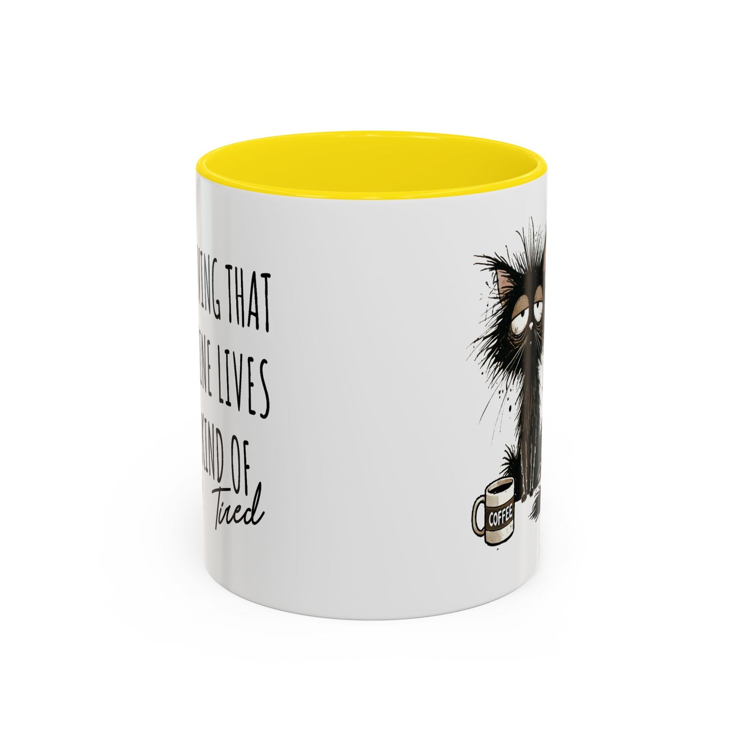 Humor Mug - Living That Nine Lives