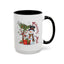 Christmas Mug - Merry Xmas Snowman Tree Present