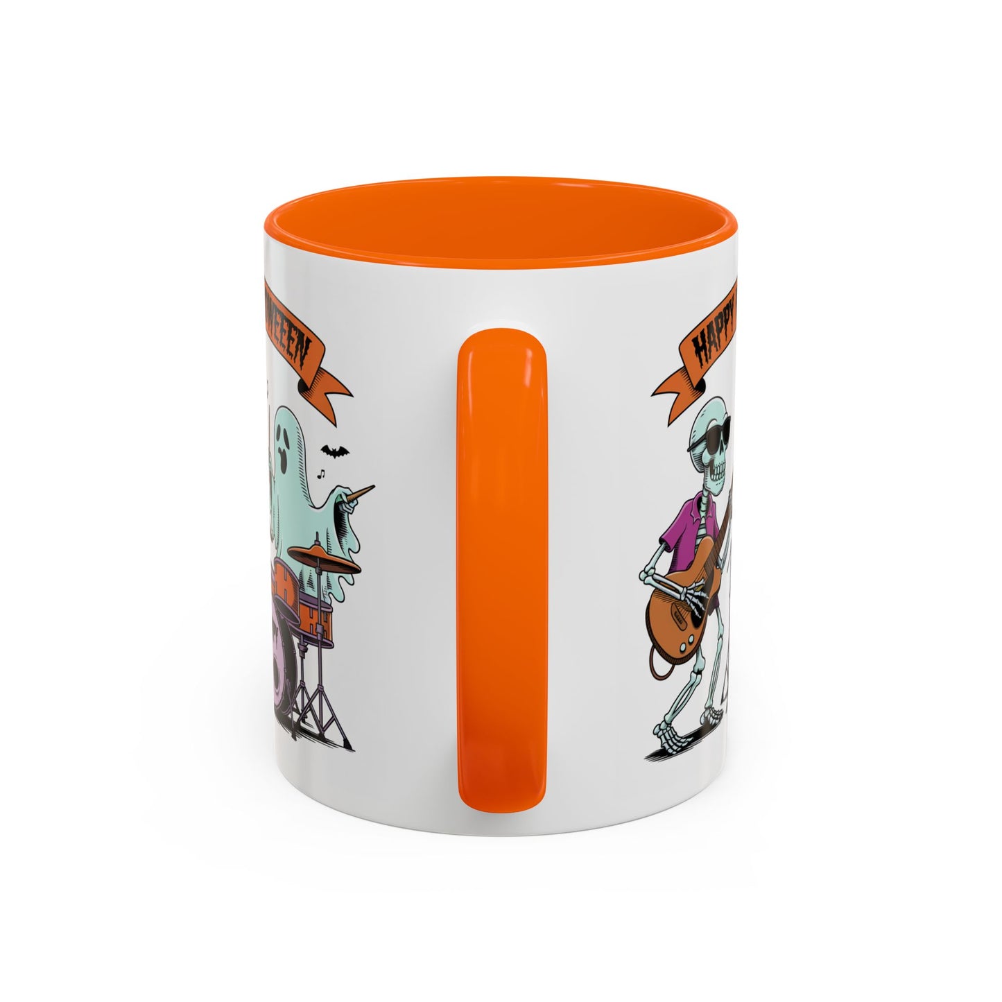 Halloween Mug - Skeleton & Ghost Band