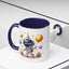 Birthday Mug - Happy Birthday Astronaut, Cake & Balloon