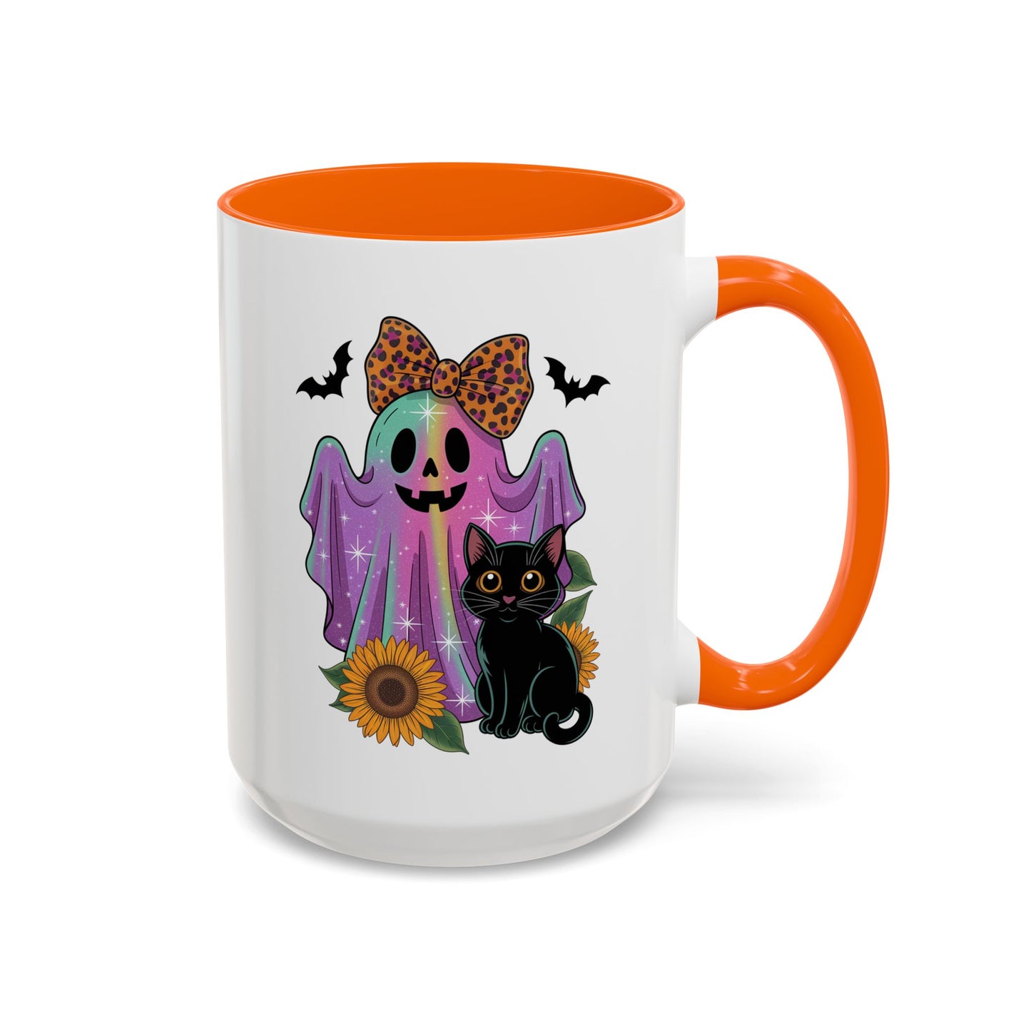 Halloween Mug - Cute Ghost With Cat