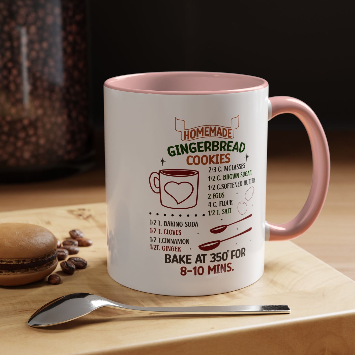 Christmas Mug - Homemade Gingerbread Cookies Recipe