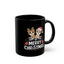 Christmas Mug - Merry Christmas White Text Cute Animals Ornaments