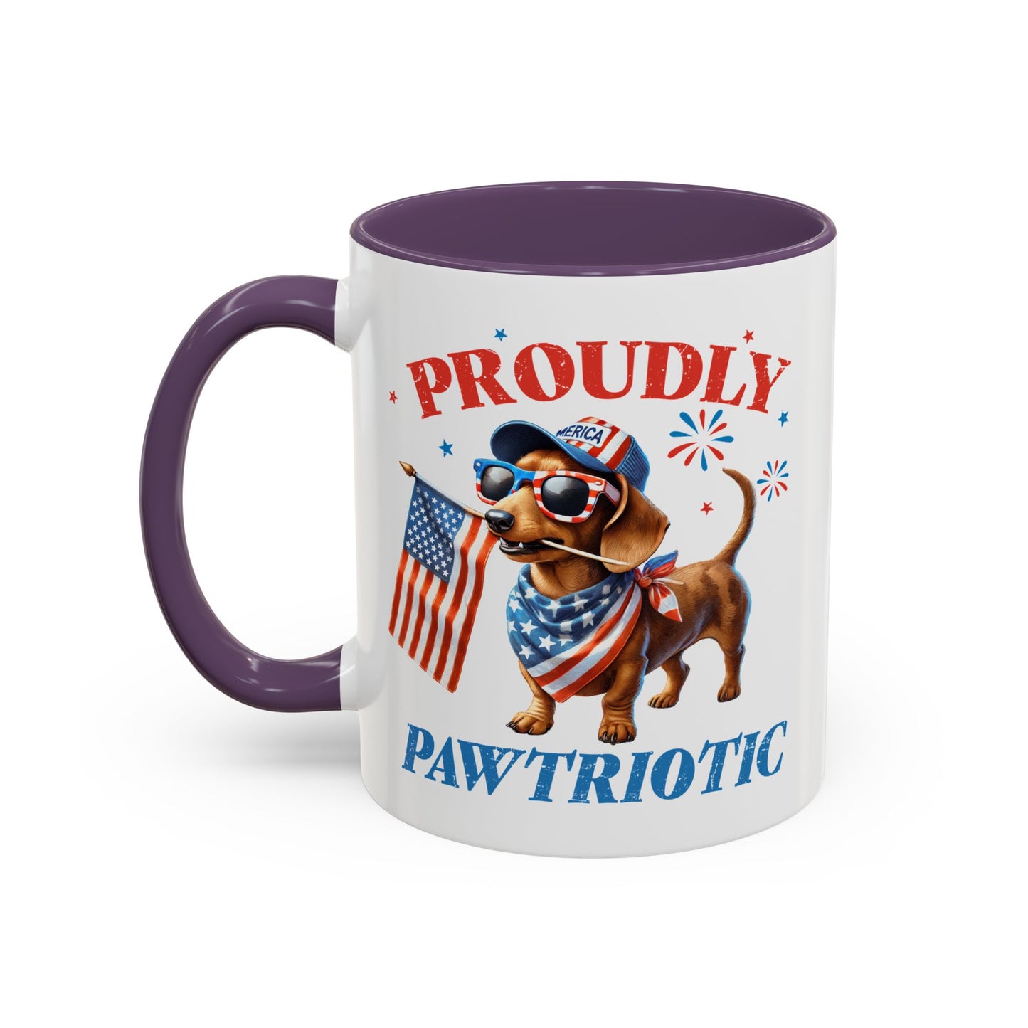 4th of July Mug - Proudly Pawtriotic Dog