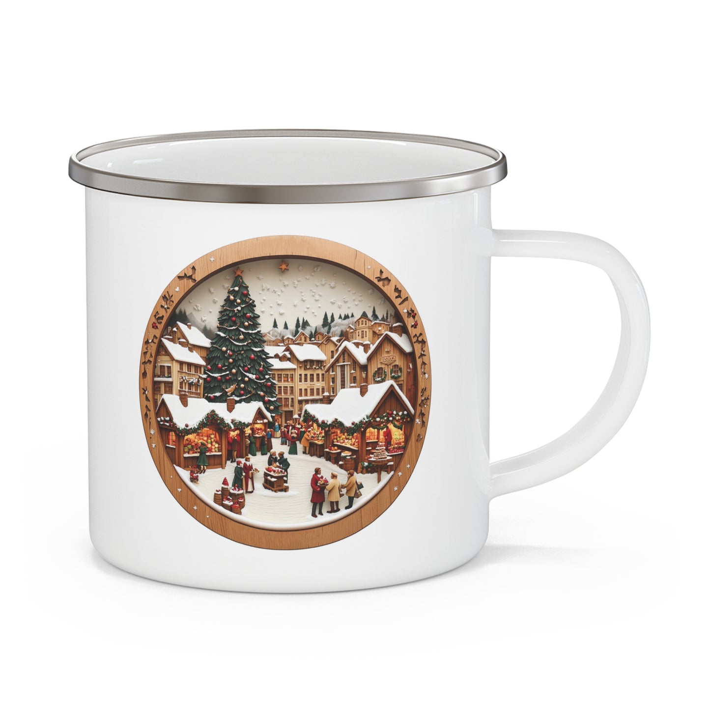 Christmas Mug - Christmas Village Plaque