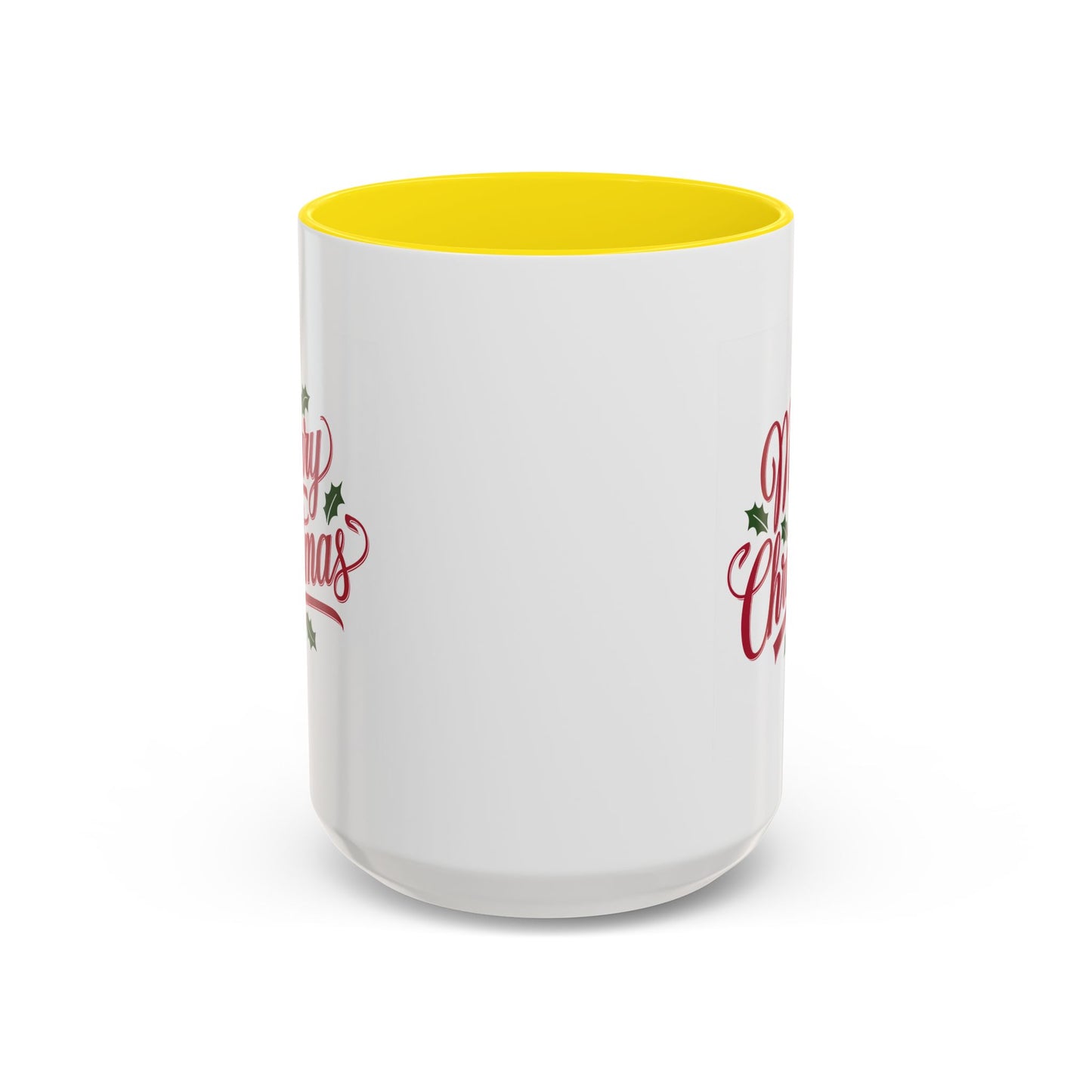 Christmas Mug - Merry Christmas Red Text Mistletoe