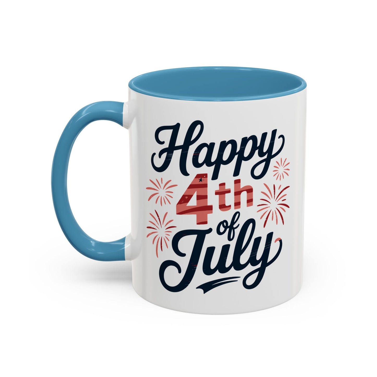 4th of July Mug - Happy 4th of July Fireworks