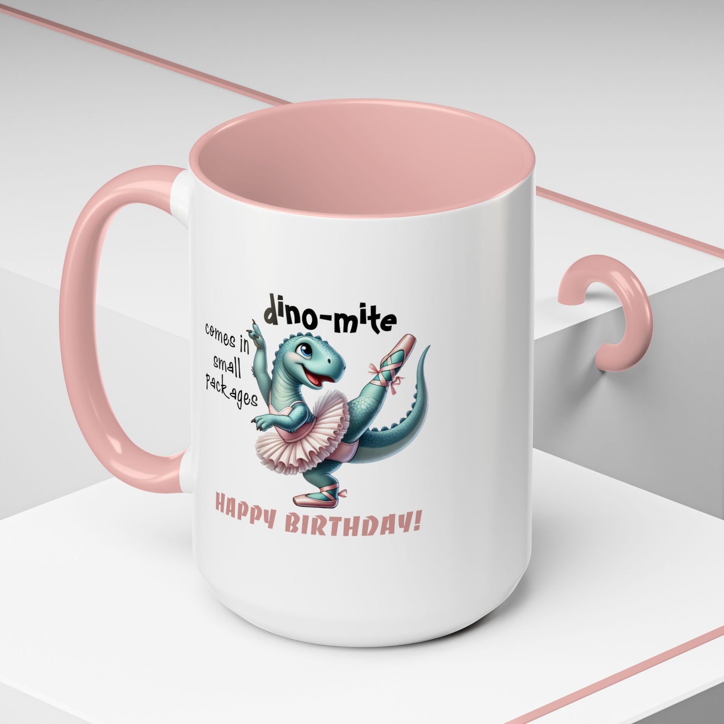 Birthday Mug - Dino-mite (Girl)
