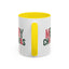 Christmas Mug - Merry Christmas Green & Red Text Santa