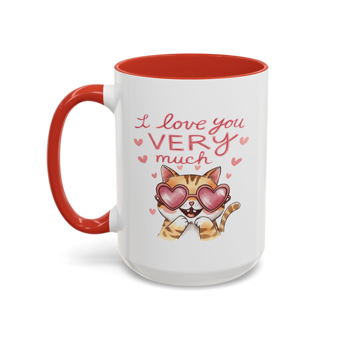 Anniversary Mug - I love You Very Much Cat