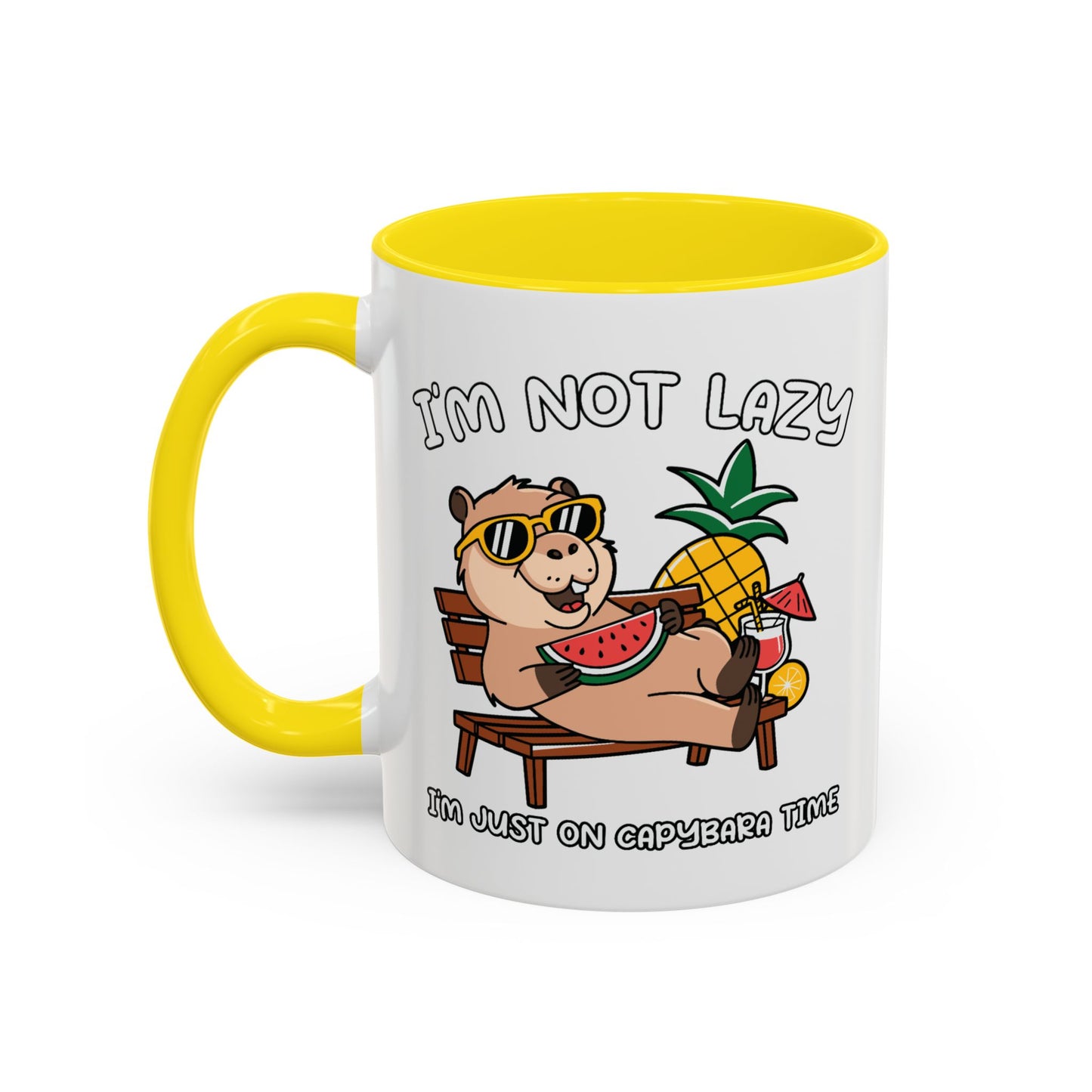 Humor Mug - I'm Not Lazy Capybara