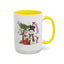 Christmas Mug - Merry Xmas Snowman Tree Present