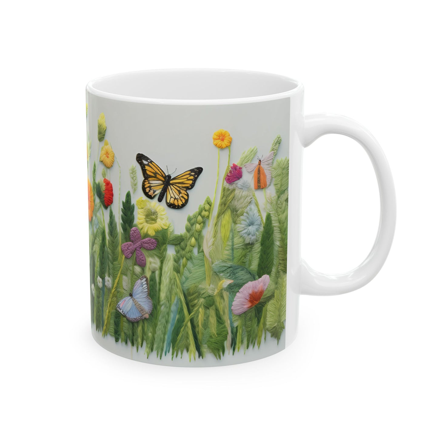 Artistic Mug - Felted Butterflies 3