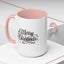 Christmas Mug - Merry Christmas Black Text Red Ornaments