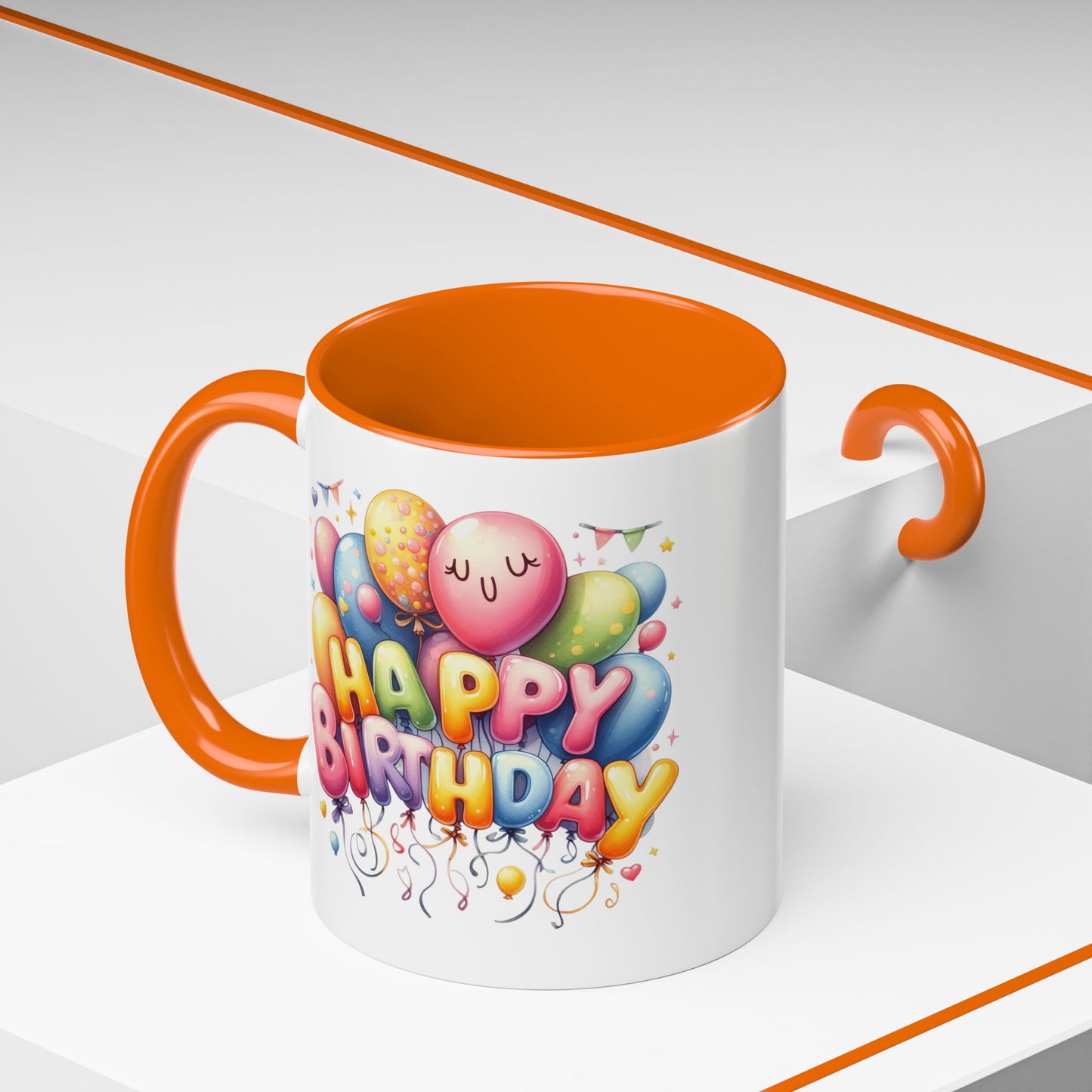 Birthday Mug - Happy Birthday Cute Balloon
