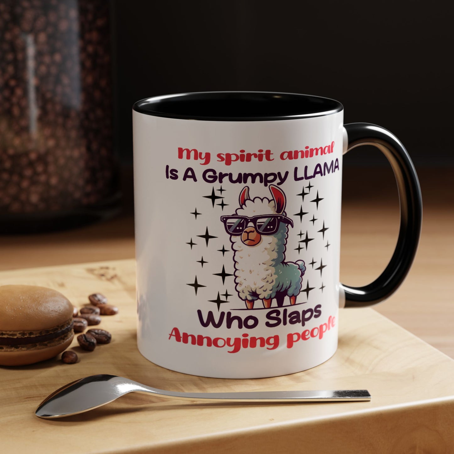 Humor Mug - My Spirit Animal is a Grumpy Llama