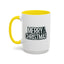 Christmas Mug - Merry Christmas White & Black Text Tree