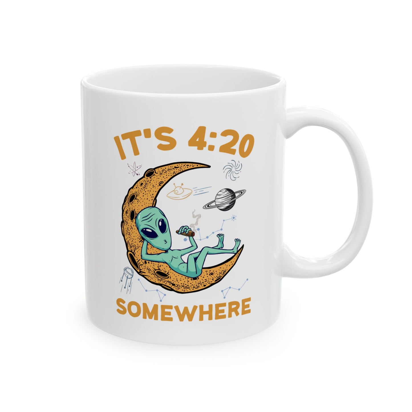 Alien Mug - It's 4:20 Somewhere