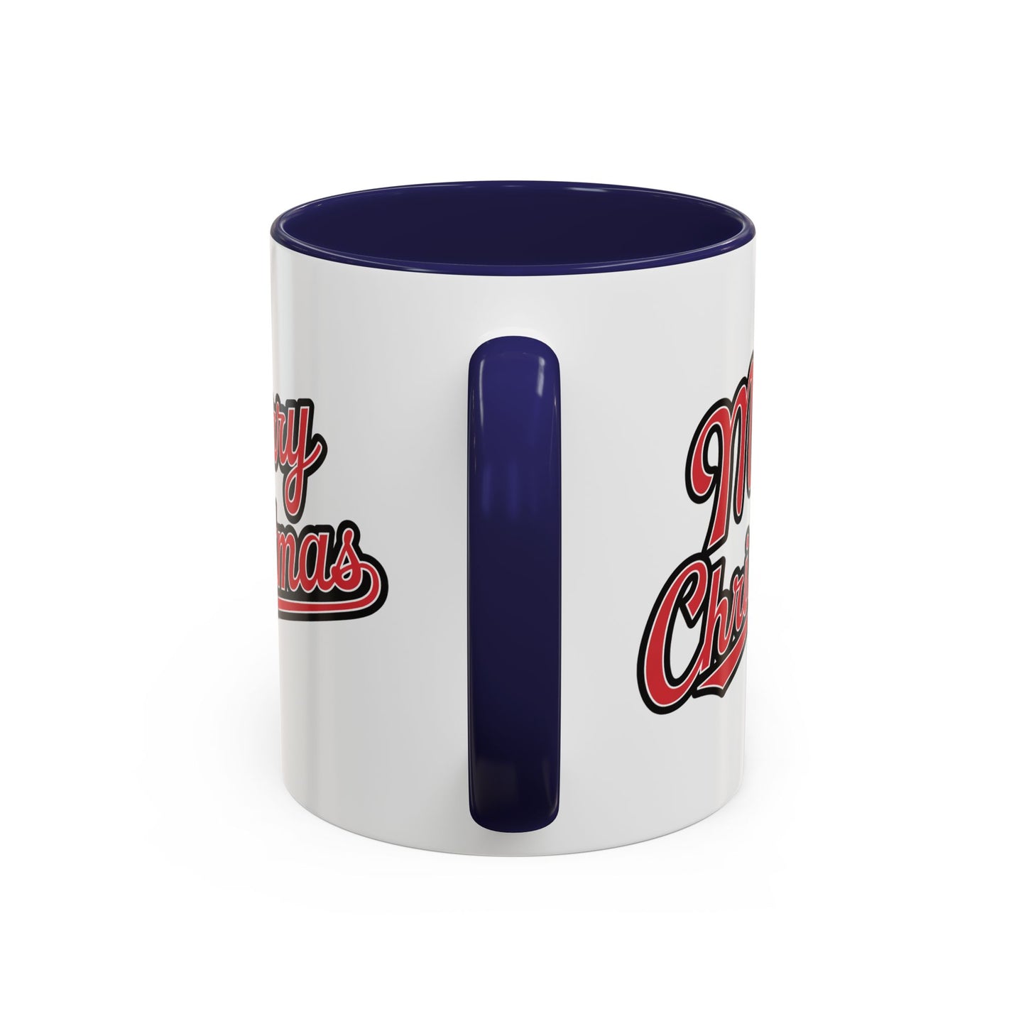 Christmas Mug - Merry Christmas Red & Black Baseball Text