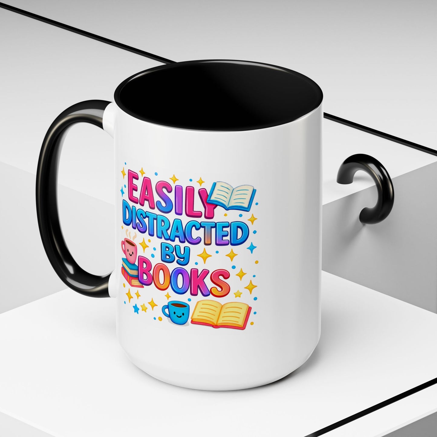 Humor Mug - Easily Distracted By Books