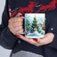 Christmas Mug - Snowman Trees Train