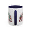 Christmas Mug - Merry Christmas Tartan Text Trees Presents