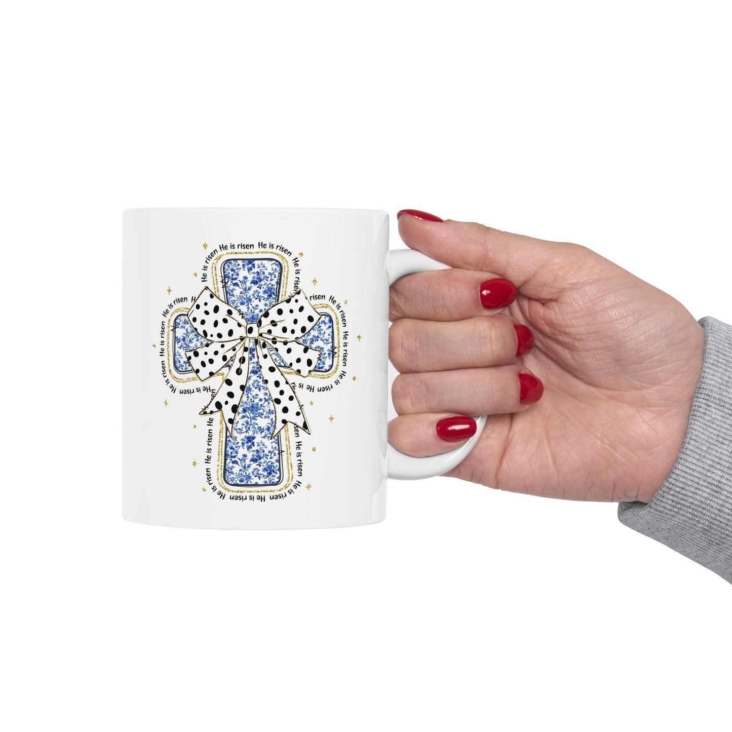 Easter Mug - Cross He Is Risen