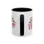Christmas Mug - Merry Christmas Red Text Mistletoe