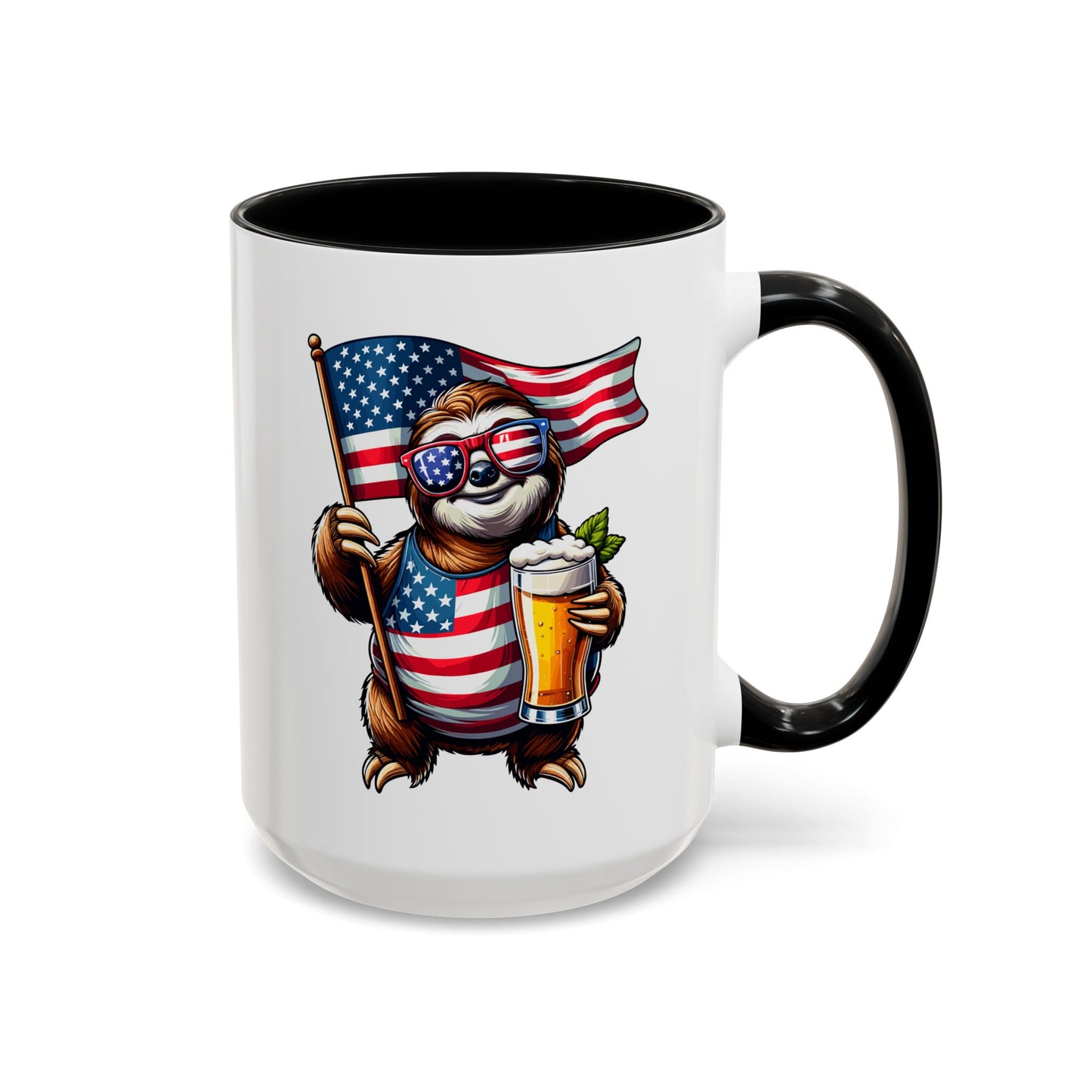 4th of July Mug - Merica Sloth