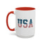4th of July Mug - USA American Flag