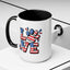 4th of July Mug - Animal Love USA Flag
