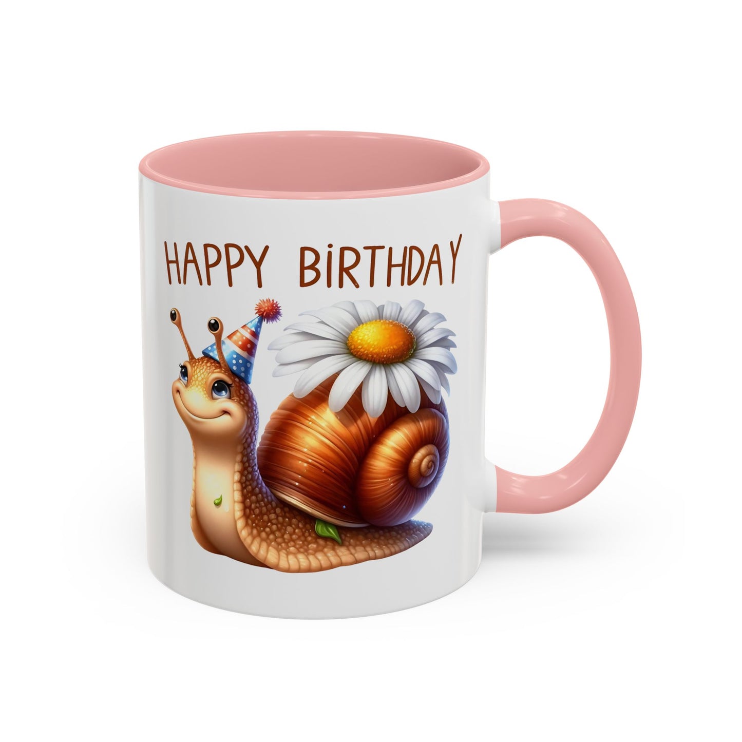 Birthday Mug - Snail Flower